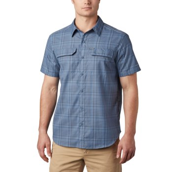 Columbia Silver Ridge 2.0 Multi Plaid Short Sleeve, Camisa Azules Para Hombre | 147539-TNF